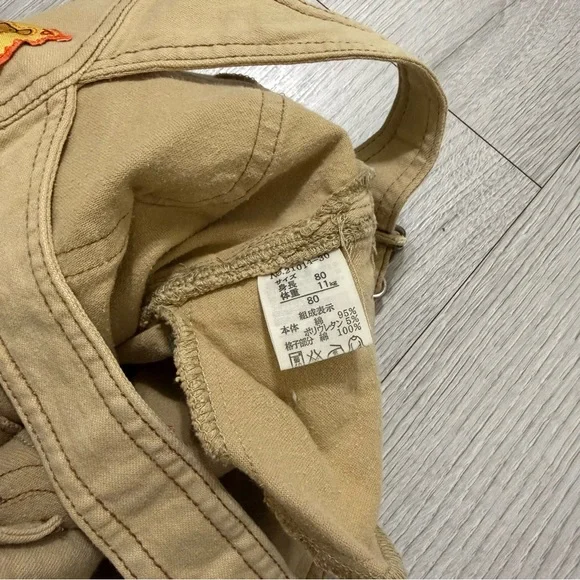 Disney Kids Overalls - Tan with Colorful Embroidery - Picture 10 of 10